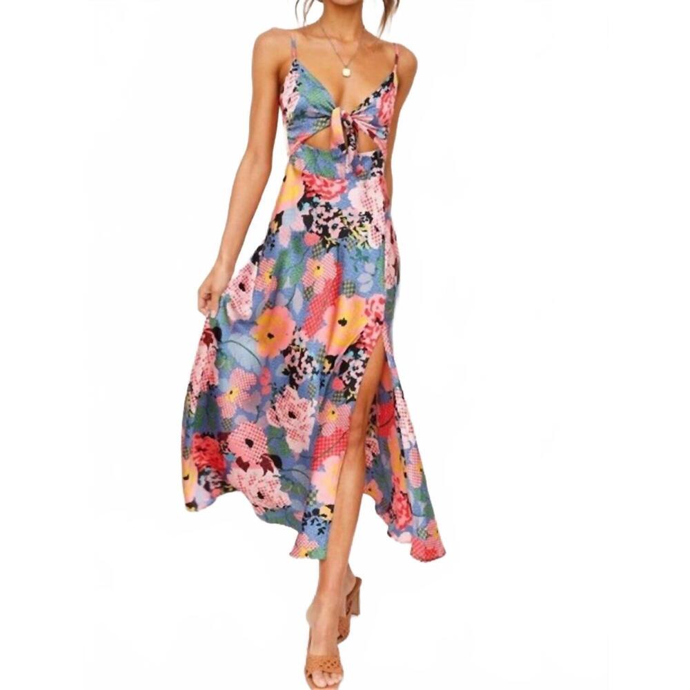 NEW TFY COLLECTION try to get me back dress in multi print